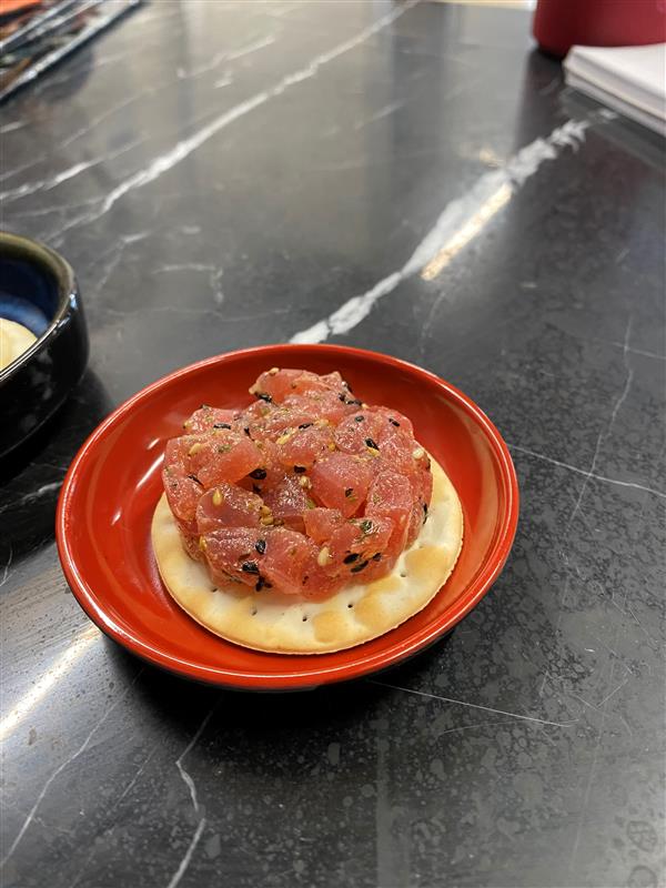 Plant-based tuna platter from AQUA Cultured foods.